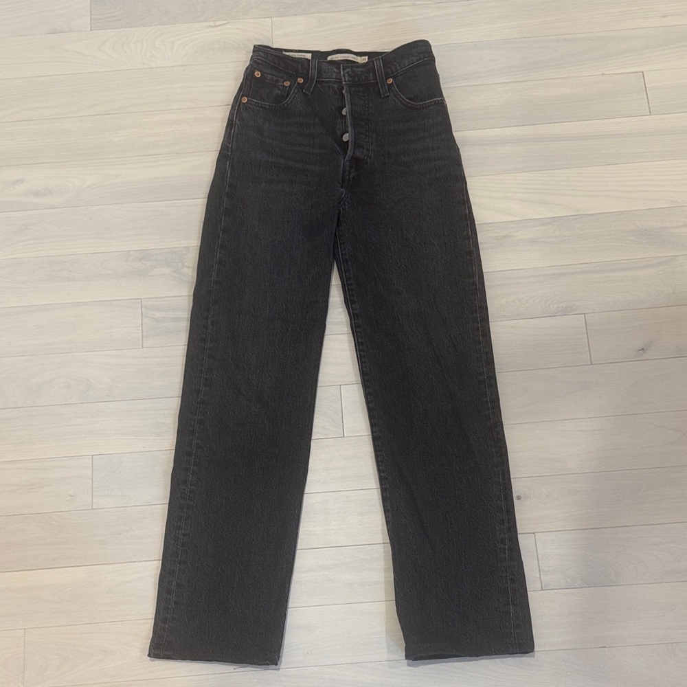 Levi’s Ribcage Straight Ankle, Black
